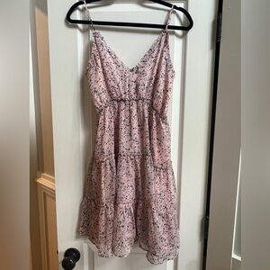 XS Flowy Pink Babydoll Storia Dress